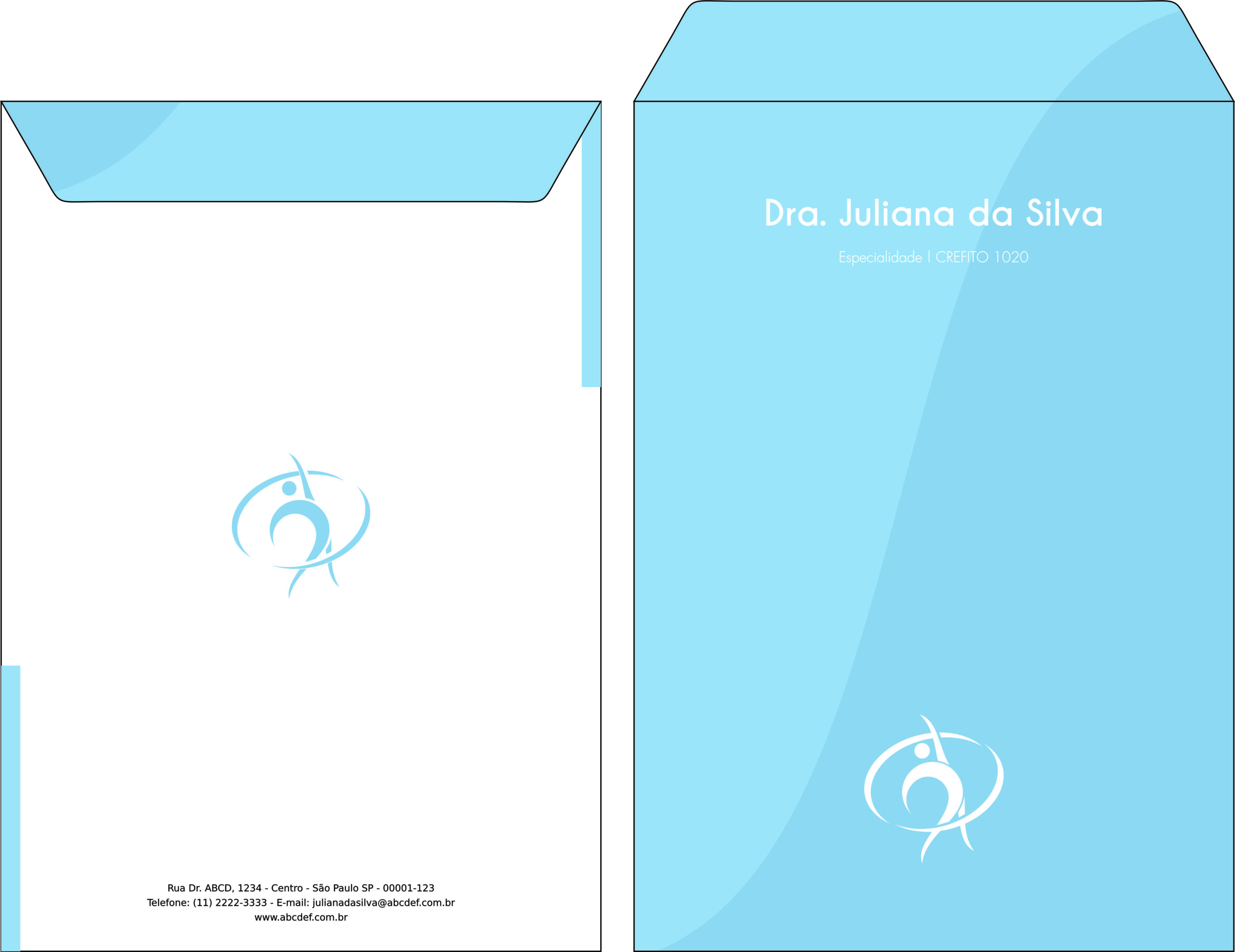 Envelope Saco para papel A4 - Fisioterapia Corinto
