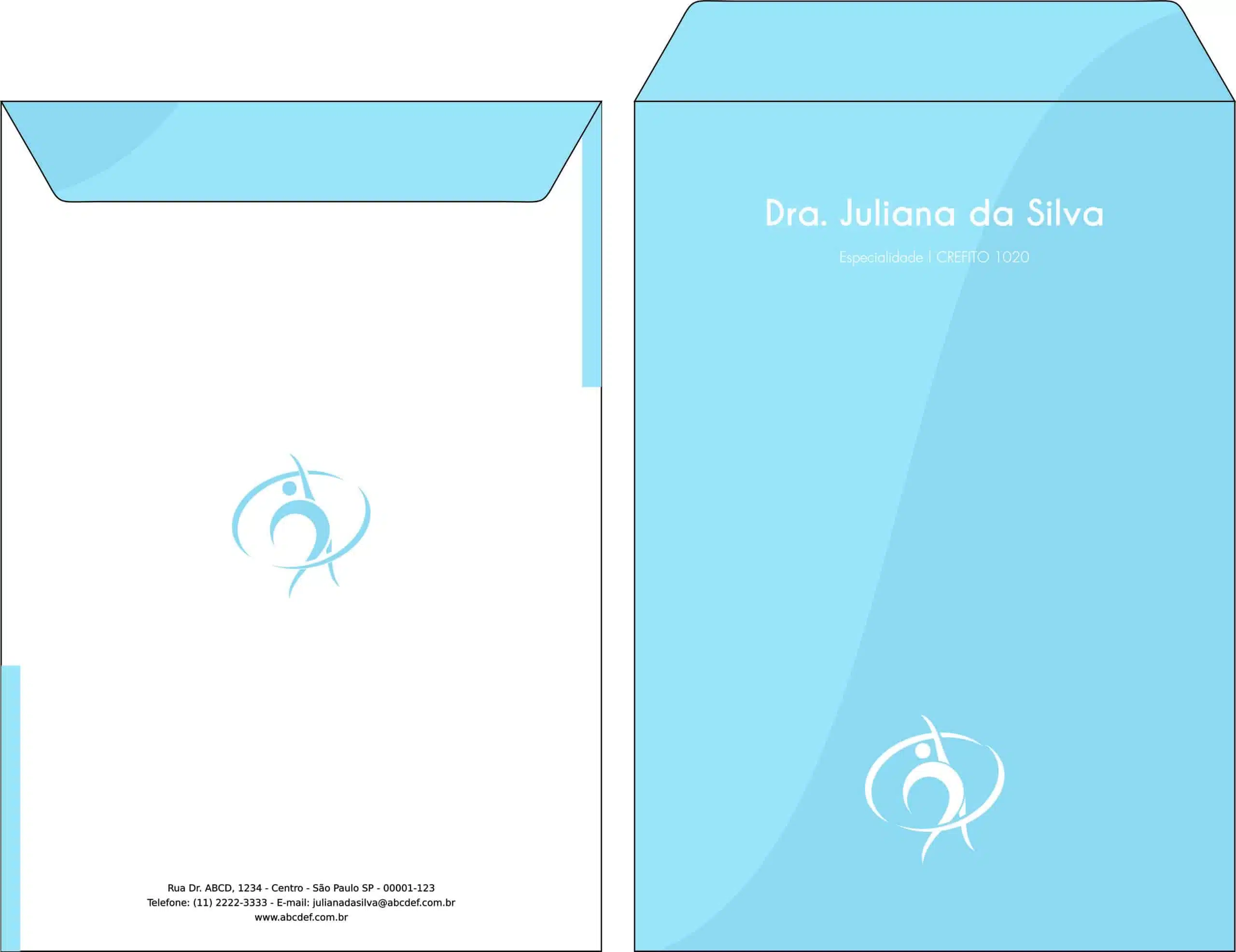 Envelope Saco para papel A4 - Fisioterapia Corinto