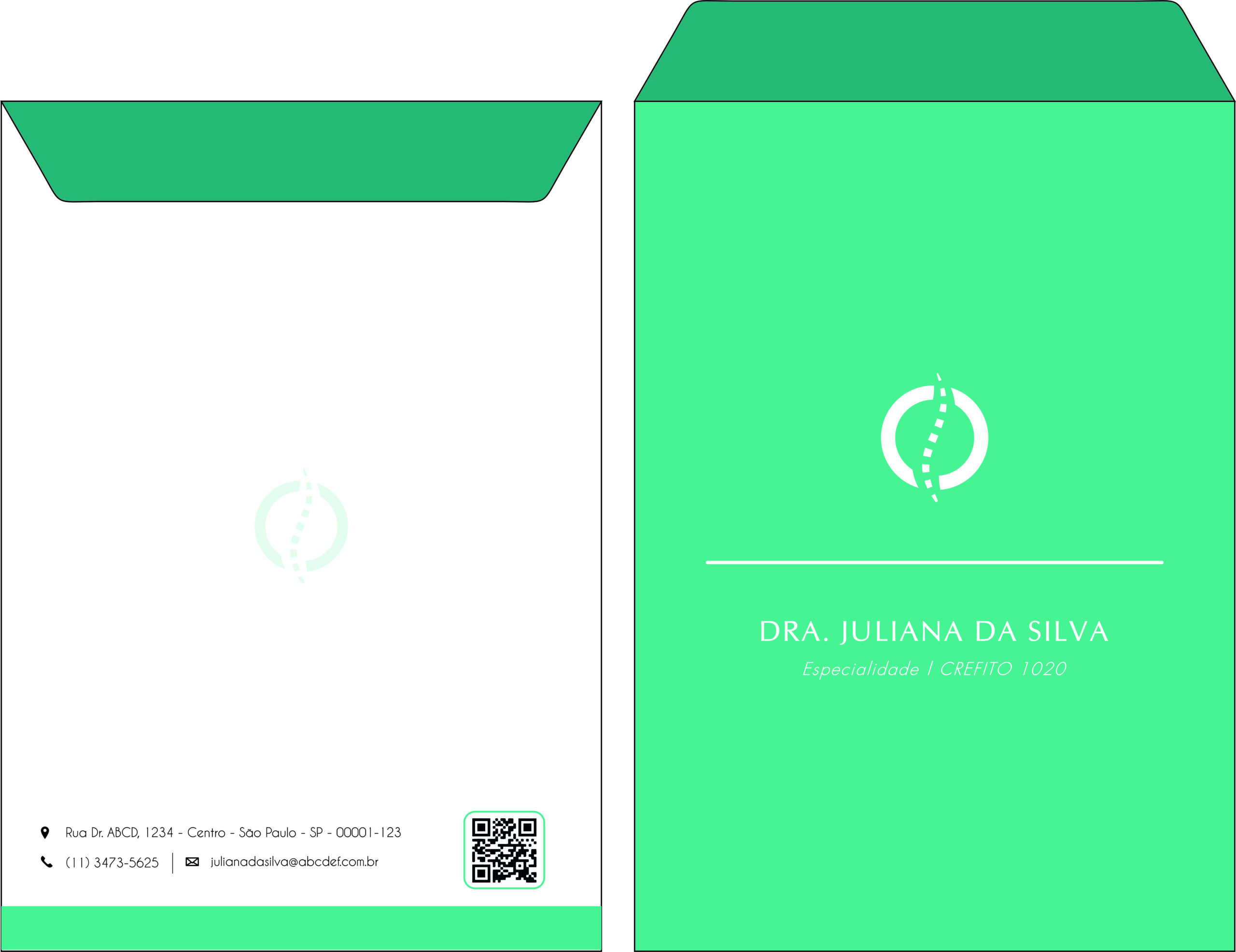 Envelope Saco para papel A4 - Fisioterapia Tripoli