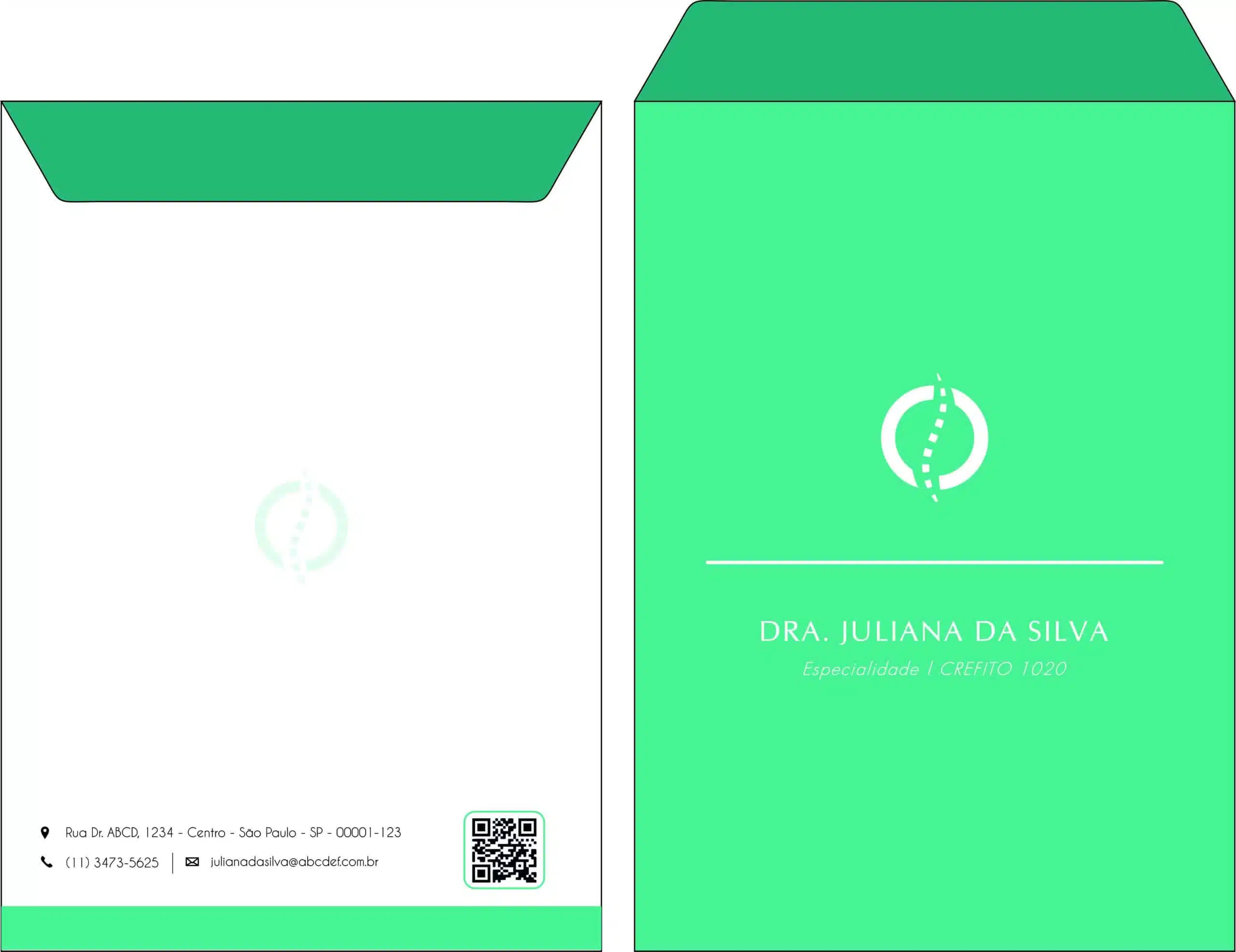 Envelope Saco para papel A4 - Fisioterapia Tripoli