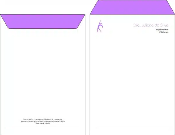 Envelope Saco para papel A4 - Fisioterapia Mileto Envelope Saco para papel A4 - Fisioterapia Mileto