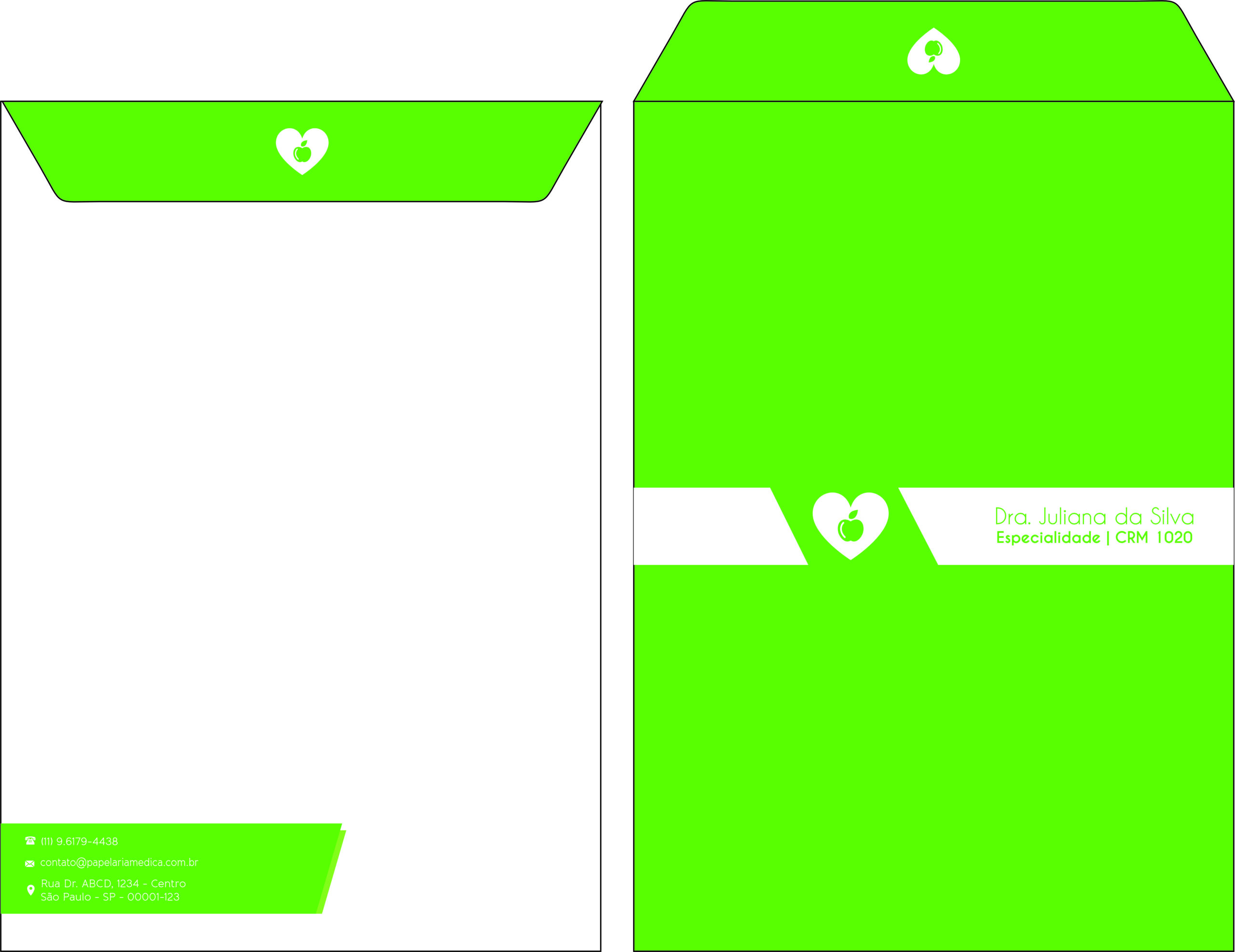 Envelope Saco 24x34cm Nutricionista Mendoza