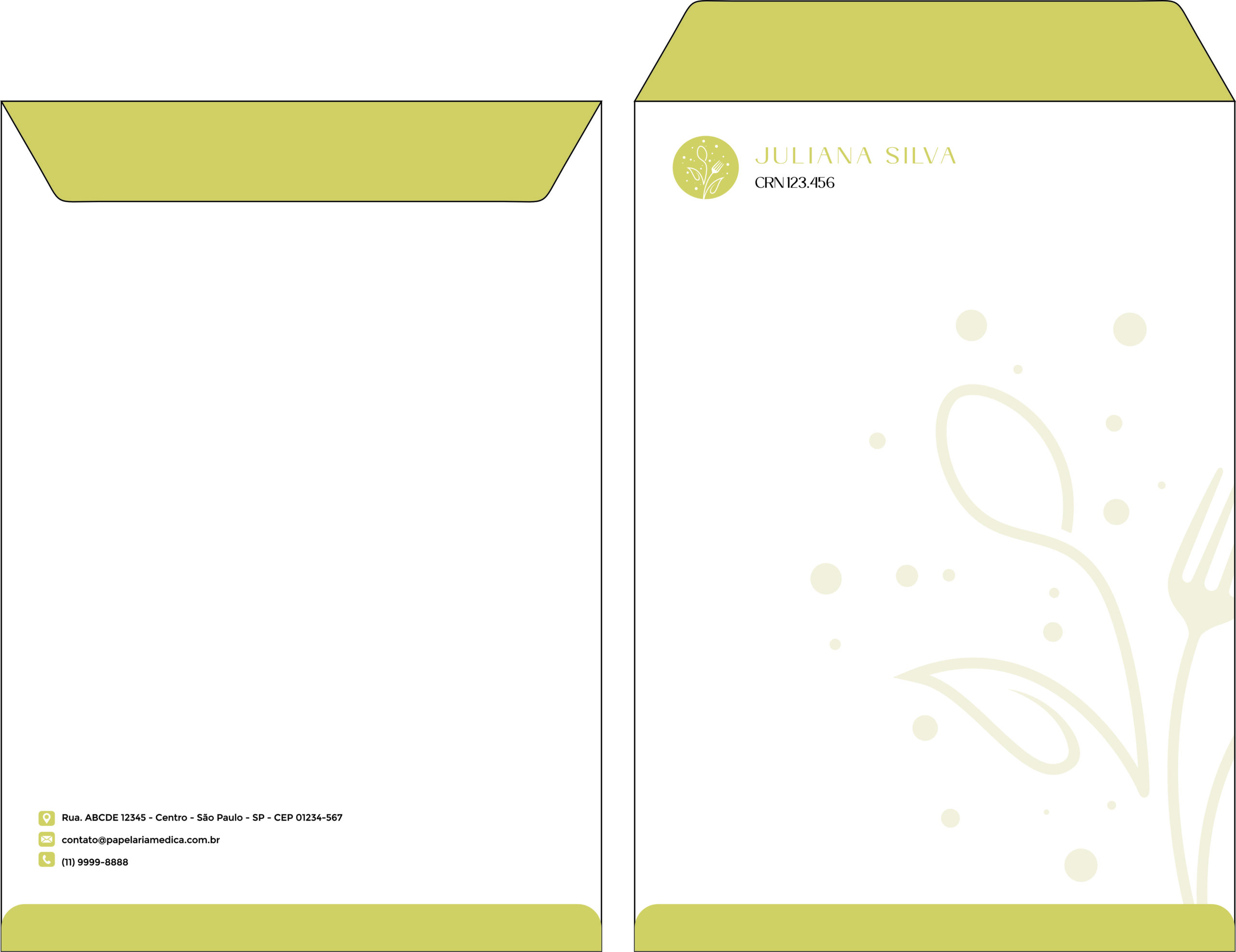 Envelope Saco 24x34cm Nutricionista Salta