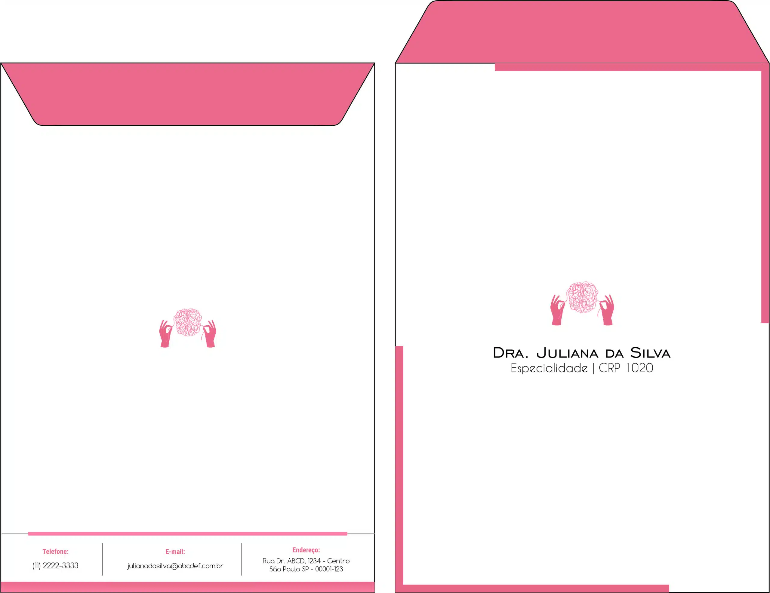 Envelope Saco 24x34cm Psicológico Dresden