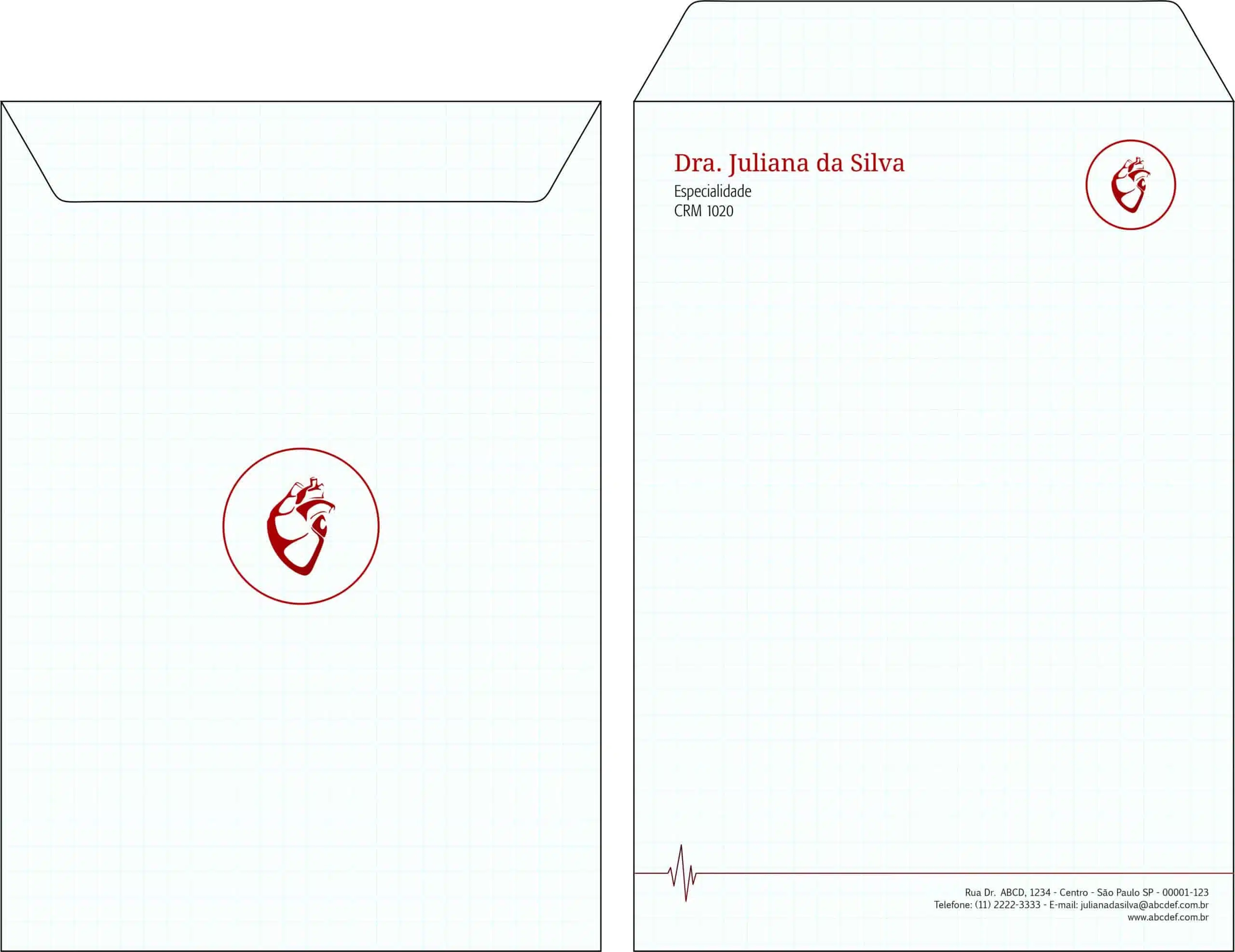 Envelope Saco 24x34cm Cardiologista Eindhoven