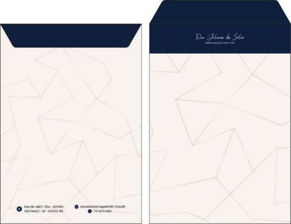 Envelope Saco 24x34cm Dermatologista Brighton Envelope Saco 24x34cm Dermatologista Brighton