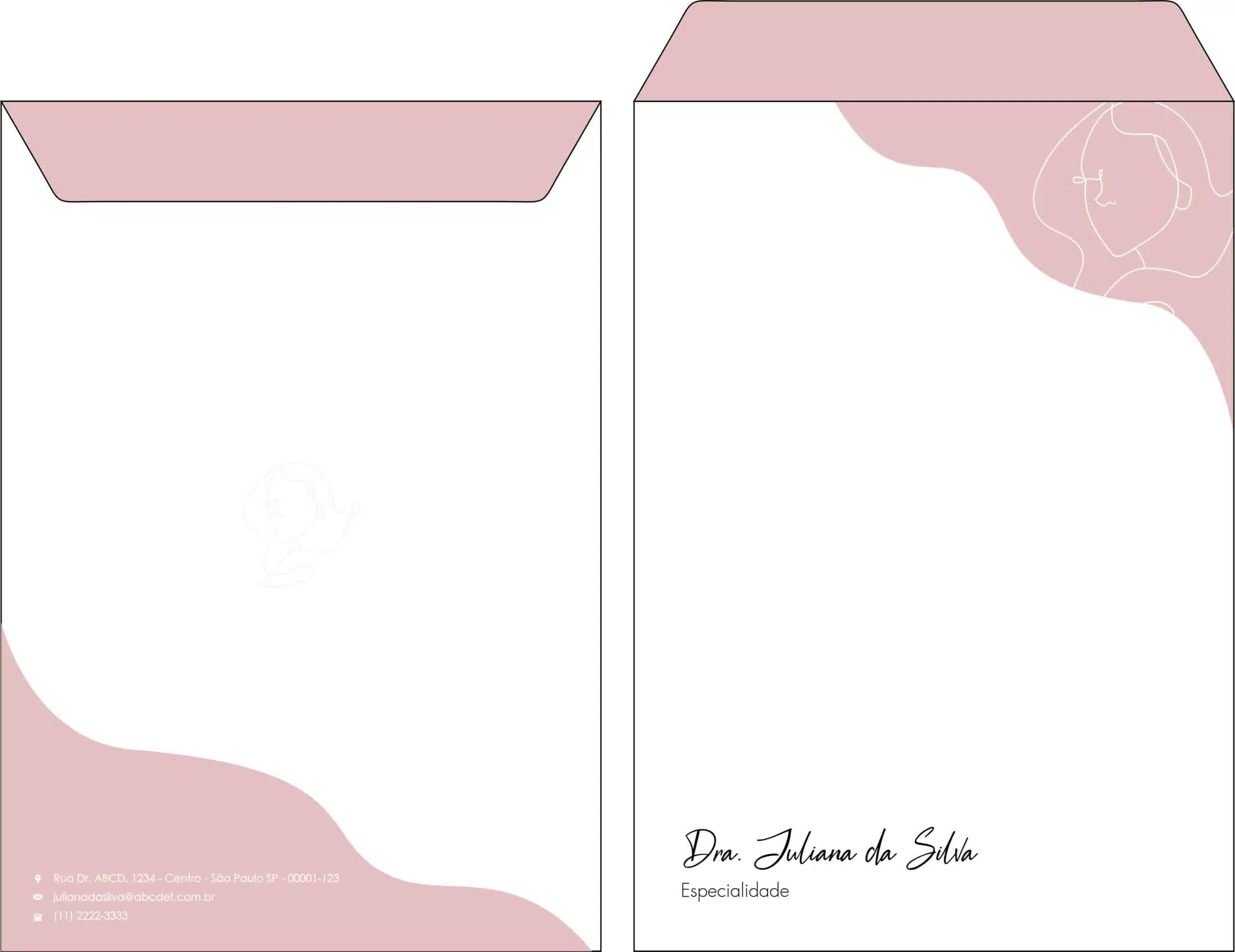 Envelope Saco 24x34cm Dermatologista Derby