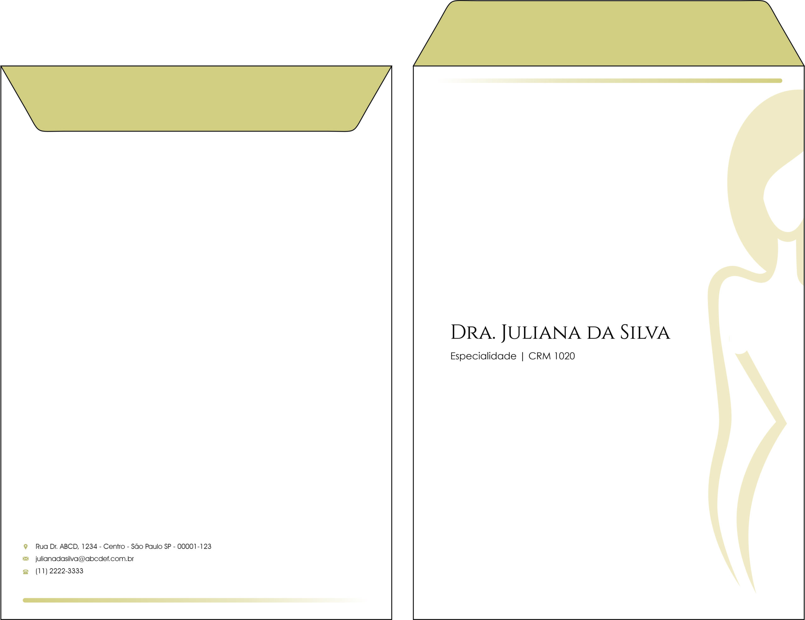 Envelope Saco 24x34cm Dermatologista Winchester