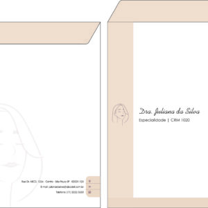 Envelope Saco 24x34cm Dermatologista Leeds