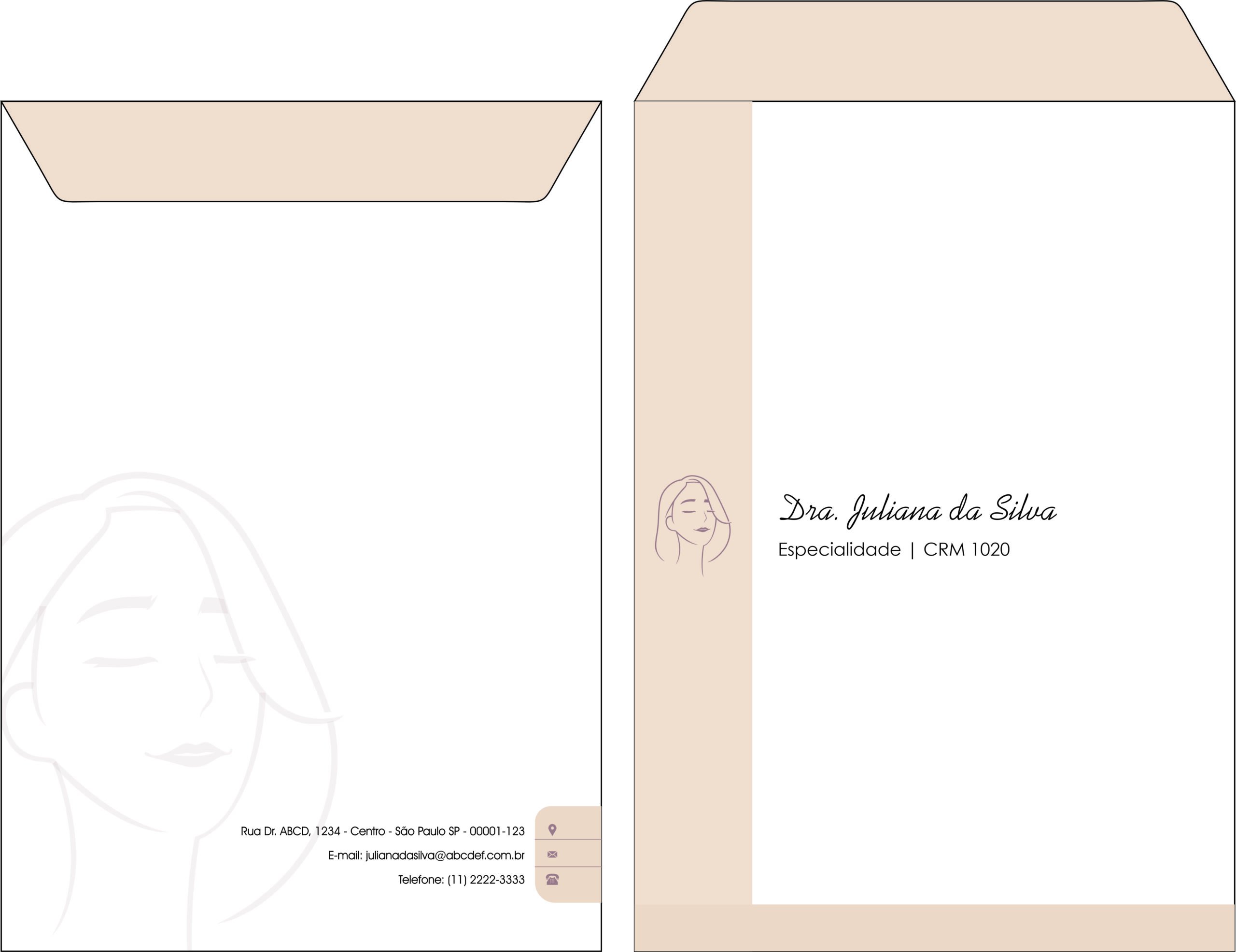 Envelope Saco 24x34cm Dermatologista Leeds