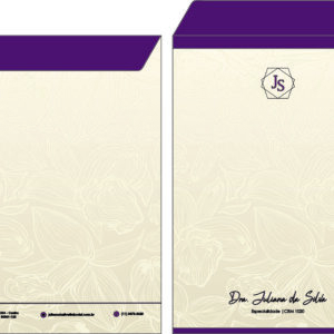Envelope Saco 24x34cm Dermatologista Oxford