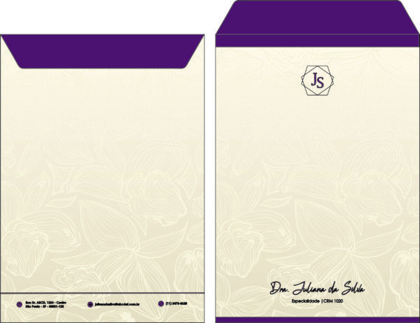 Envelope Saco 24x34cm Dermatologista Oxford Envelope Saco 24x34cm Dermatologista Oxford