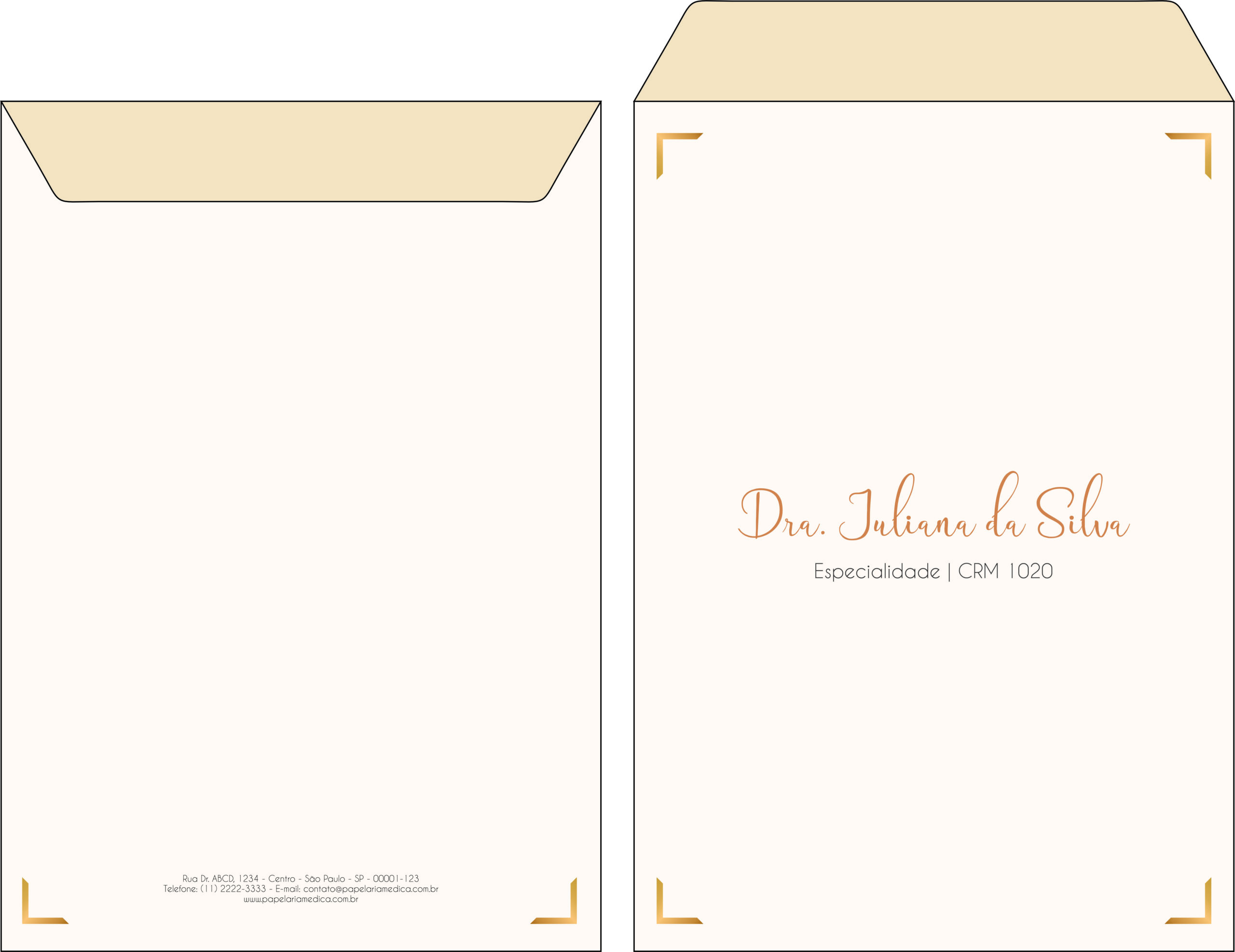 Envelope Saco 24x34cm Dermatologista Bristol