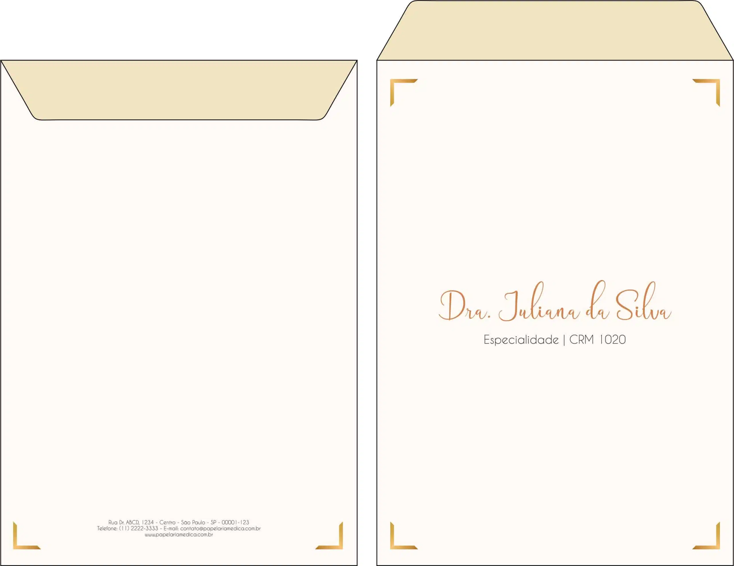 Envelope Saco 24x34cm Dermatologista Bristol