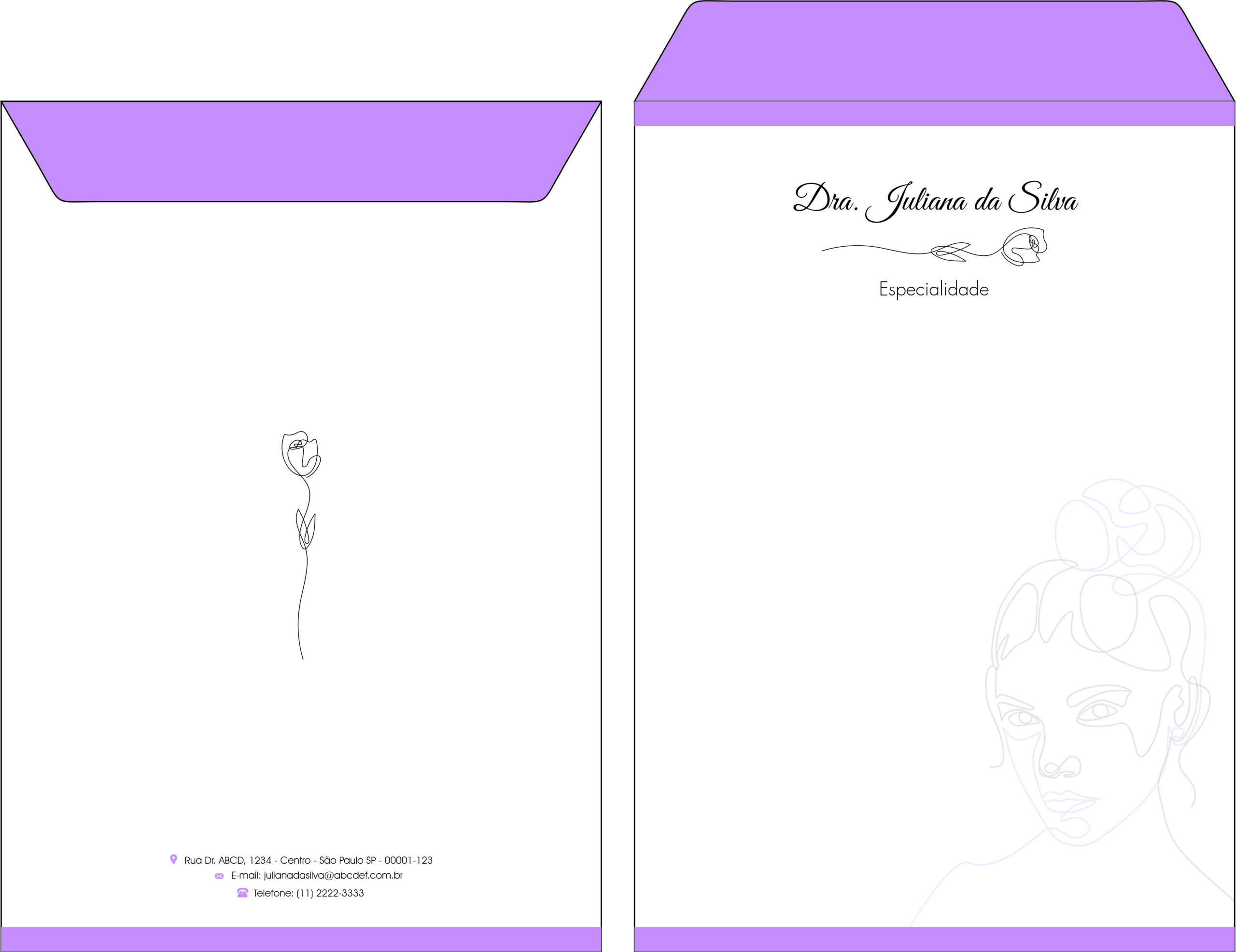 Envelope Saco 24x34cm Dermatologista Liverpool