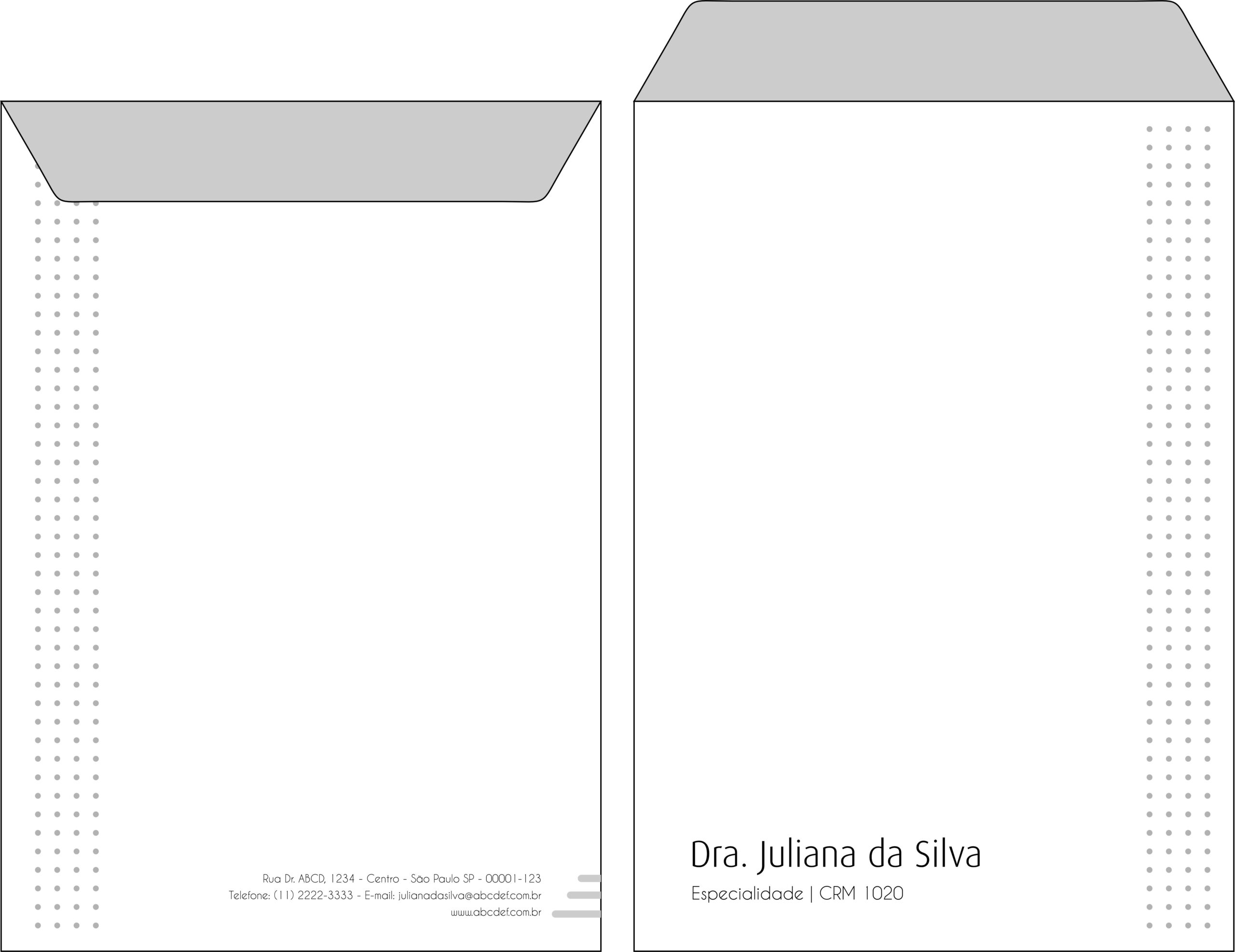 Envelope Saco 24x34cm Clínica Geral Tebas