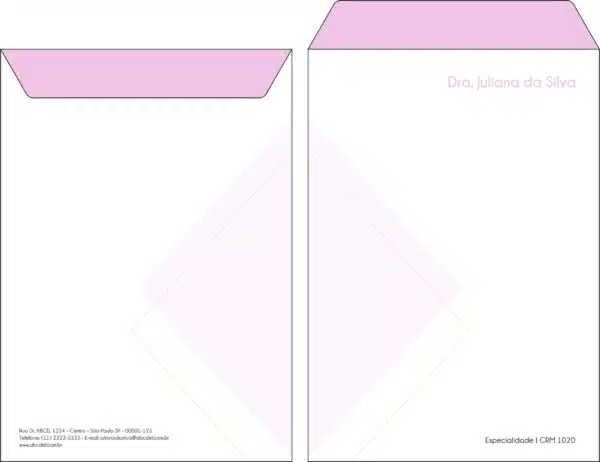 Envelope Saco 24x34cm Ginecologia Houston Envelope Saco 24x34cm Ginecologia Houston