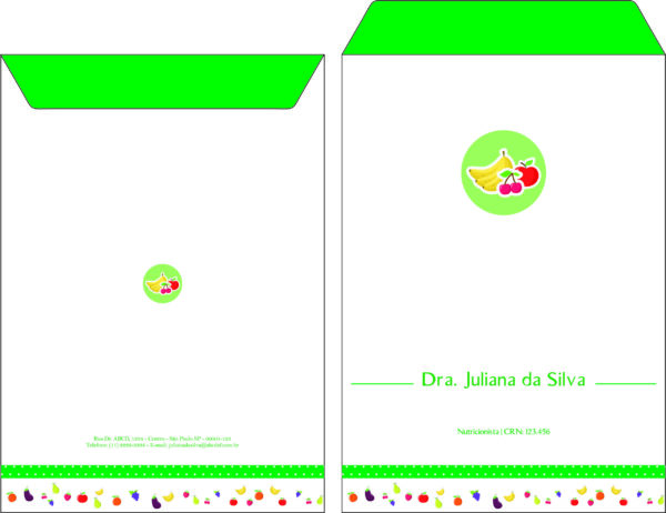 Envelope Saco 24x34cm Nutricionista Corrientes Envelope Saco 24x34cm Nutricionista Corrientes