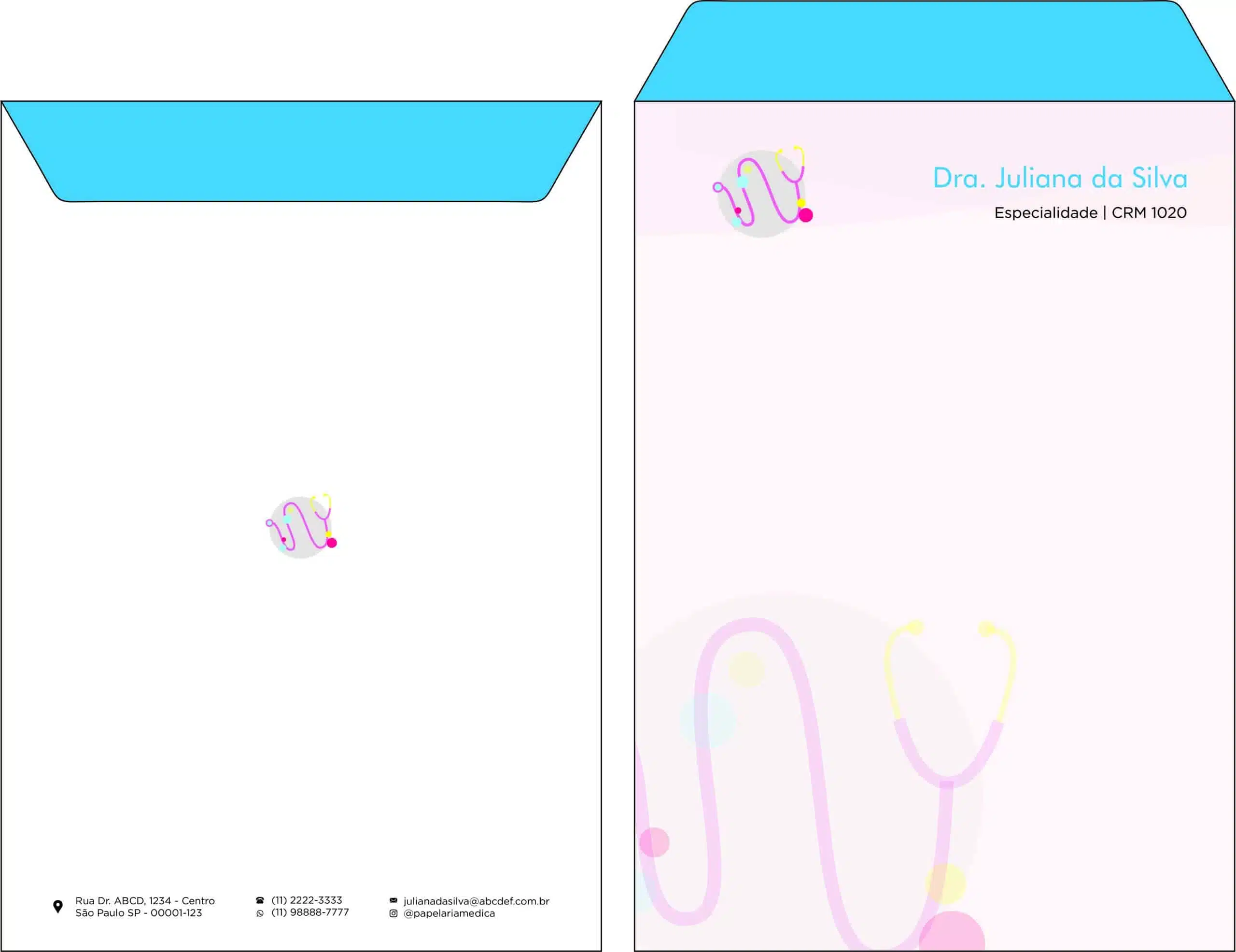Envelope Saco 24x34cm Pediatria Tricidade