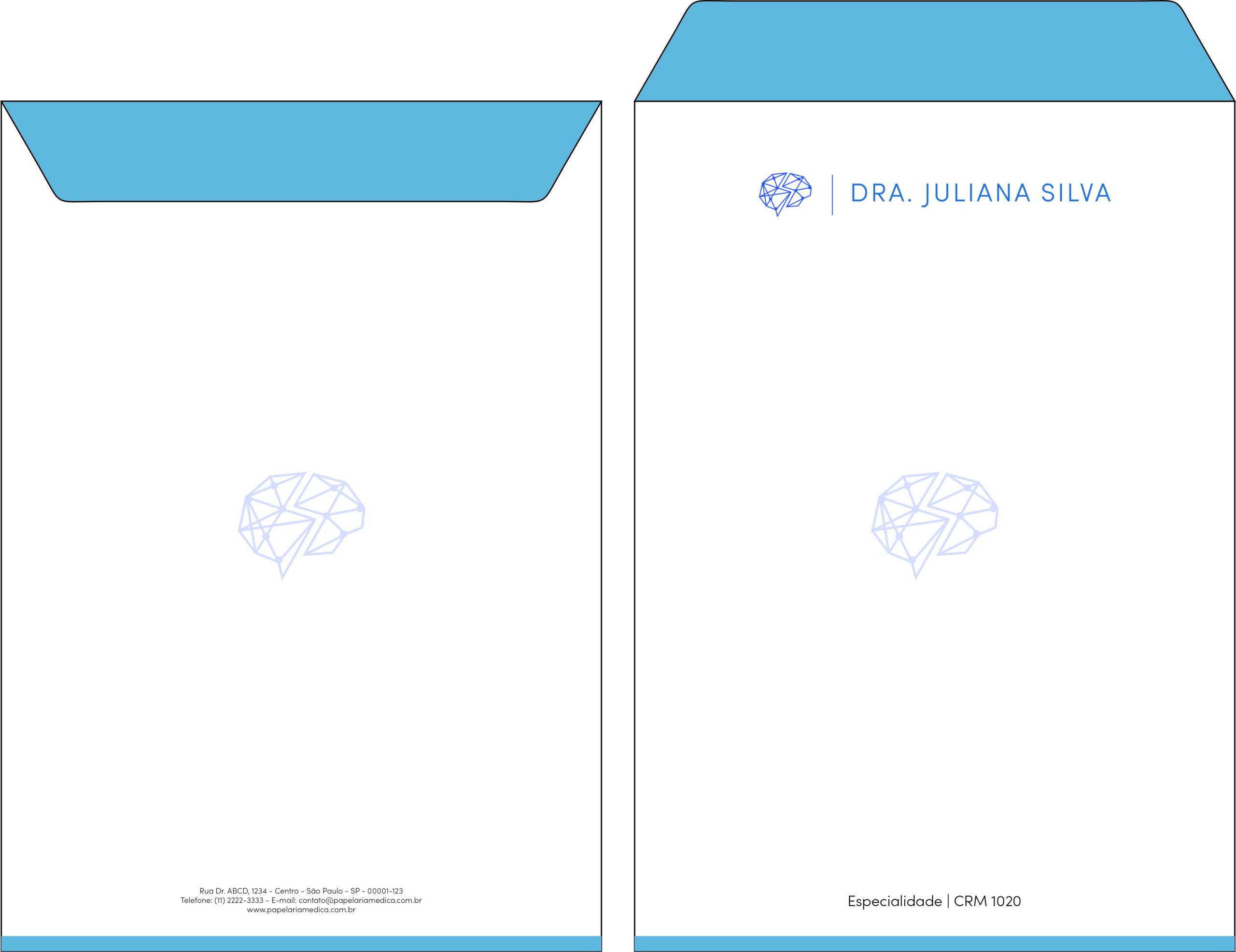 Envelope Saco 24x34cm Psiquiatra e Neurologista Florence
