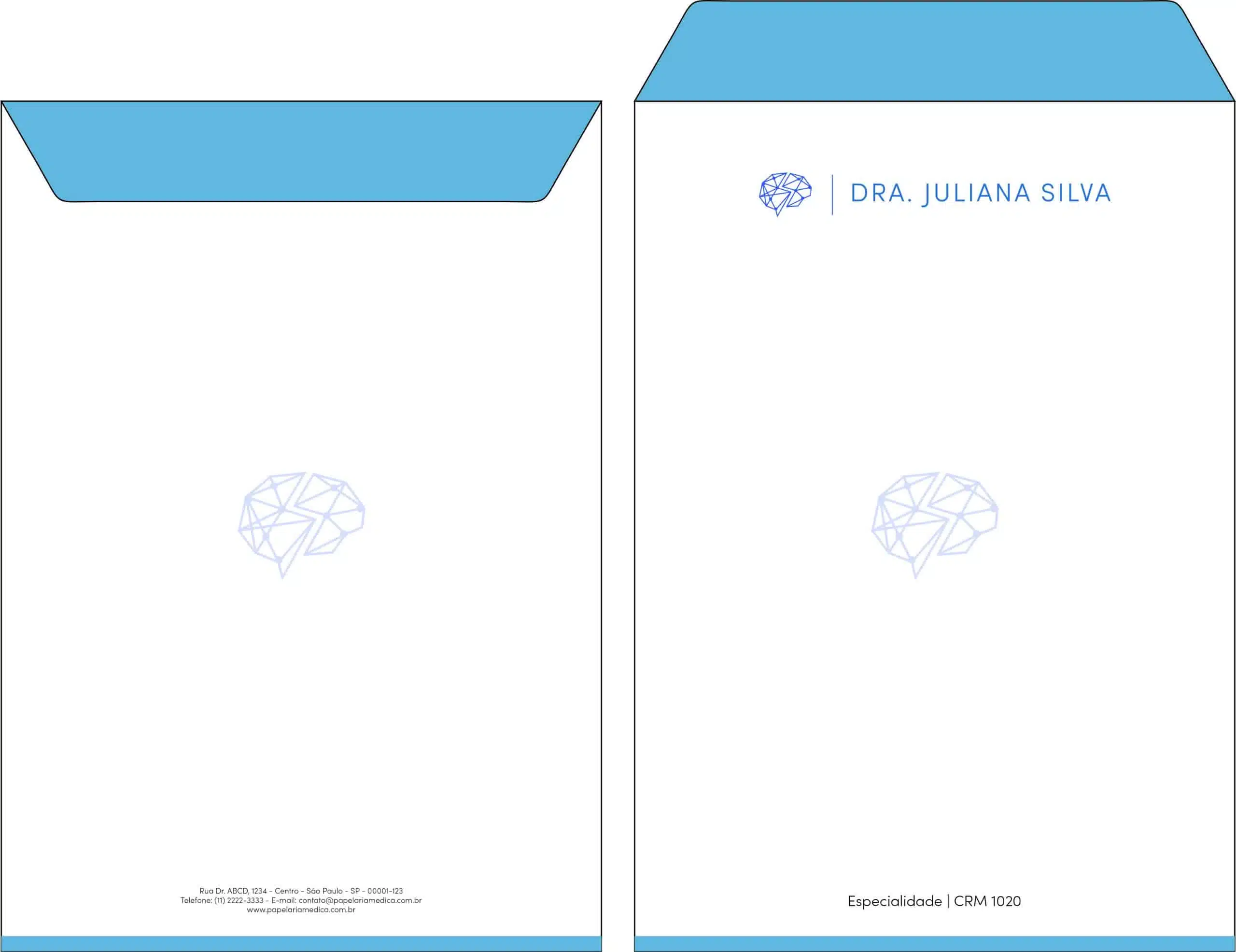 Envelope Saco 24x34cm Psiquiatra e Neurologista Florence