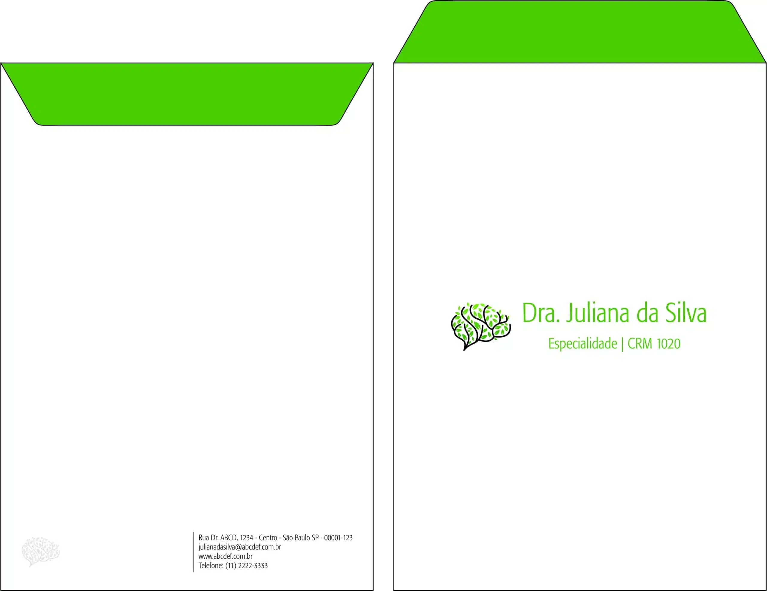 Envelope Saco 24x34cm Psiquiatra e Neurologista Turim