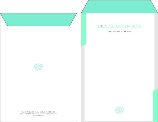 Envelope Saco 24x34cm Psiquiatra e Neurologista Leeds Envelope Saco 24x34cm Psiquiatra e Neurologista Leeds