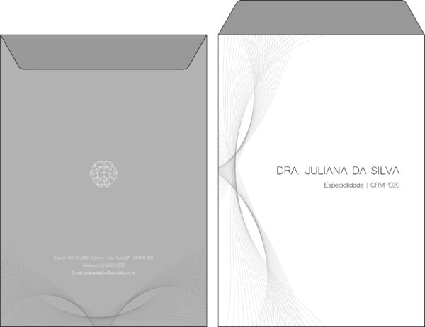 Envelope Saco 24x34cm Psiquiatra e Neurologista Milan Envelope Saco 24x34cm Psiquiatra e Neurologista Milan