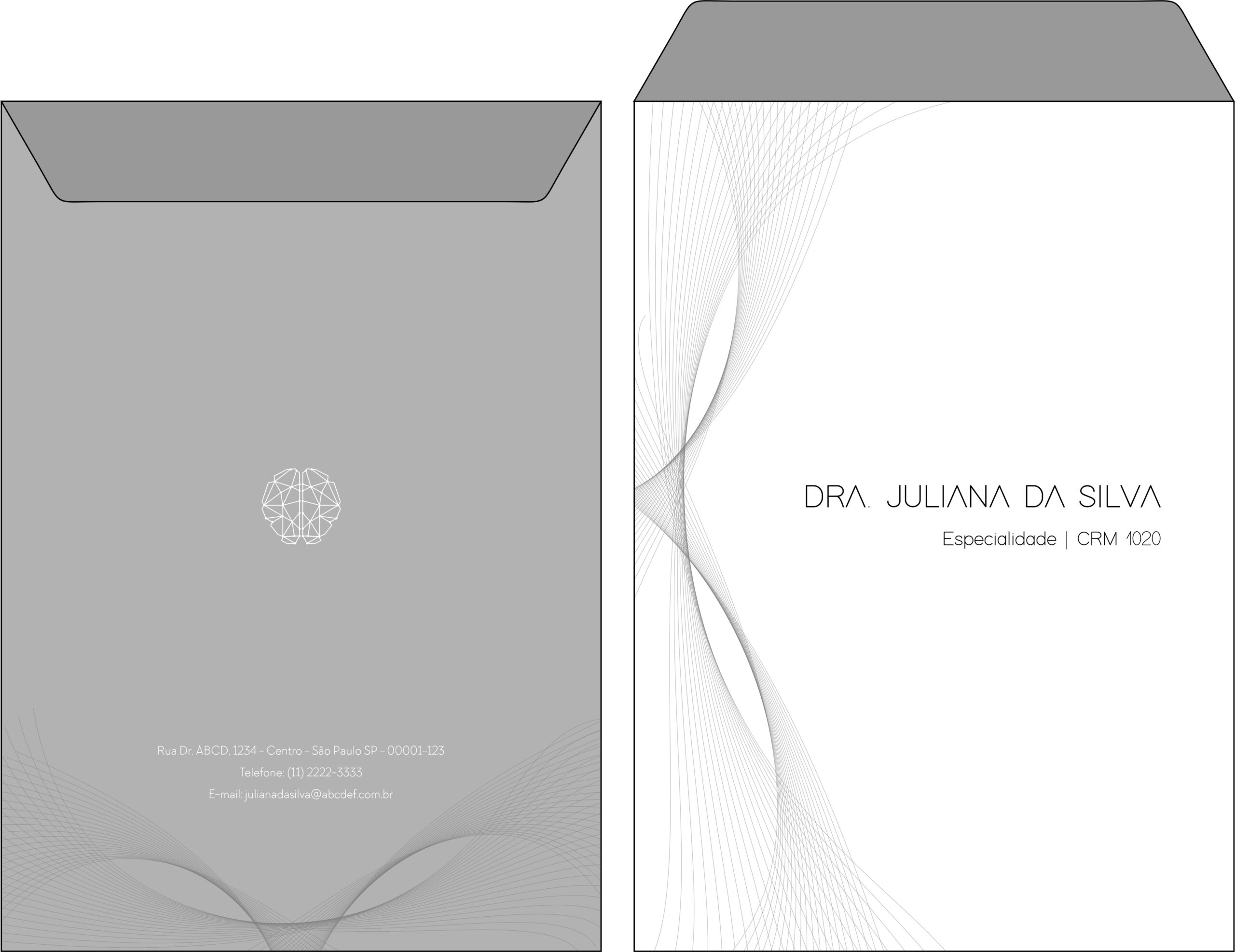 Envelope Saco 24x34cm Psiquiatra e Neurologista Milan
