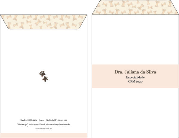 Envelope Saco 24x34cm Veterinário Baden Envelope Saco 24x34cm Veterinário Baden