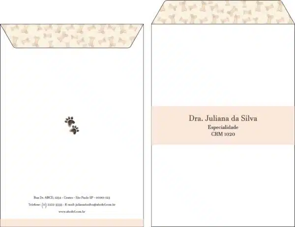 Envelope Saco 24x34cm Veterinário Baden Envelope Saco 24x34cm Veterinário Baden