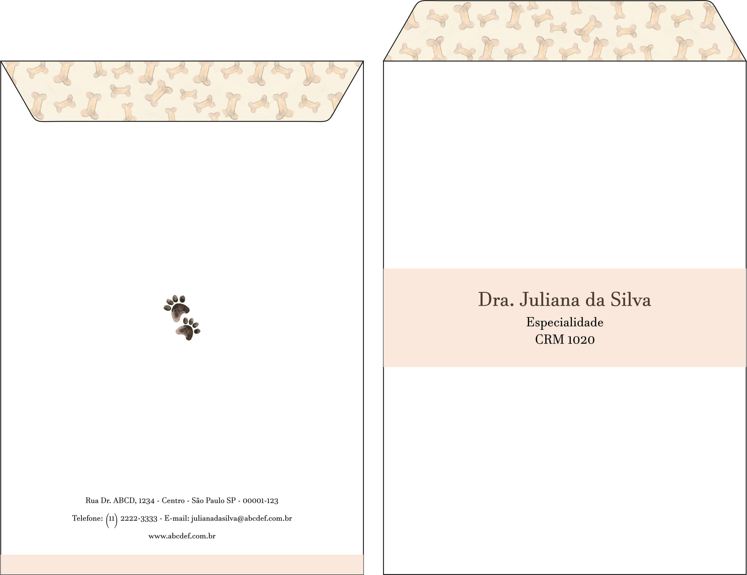 Envelope Saco 24x34cm Veterinário Baden