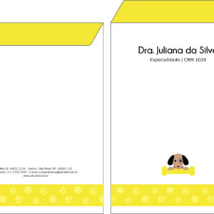 Envelope Saco 24x34cm Veterinário Linz