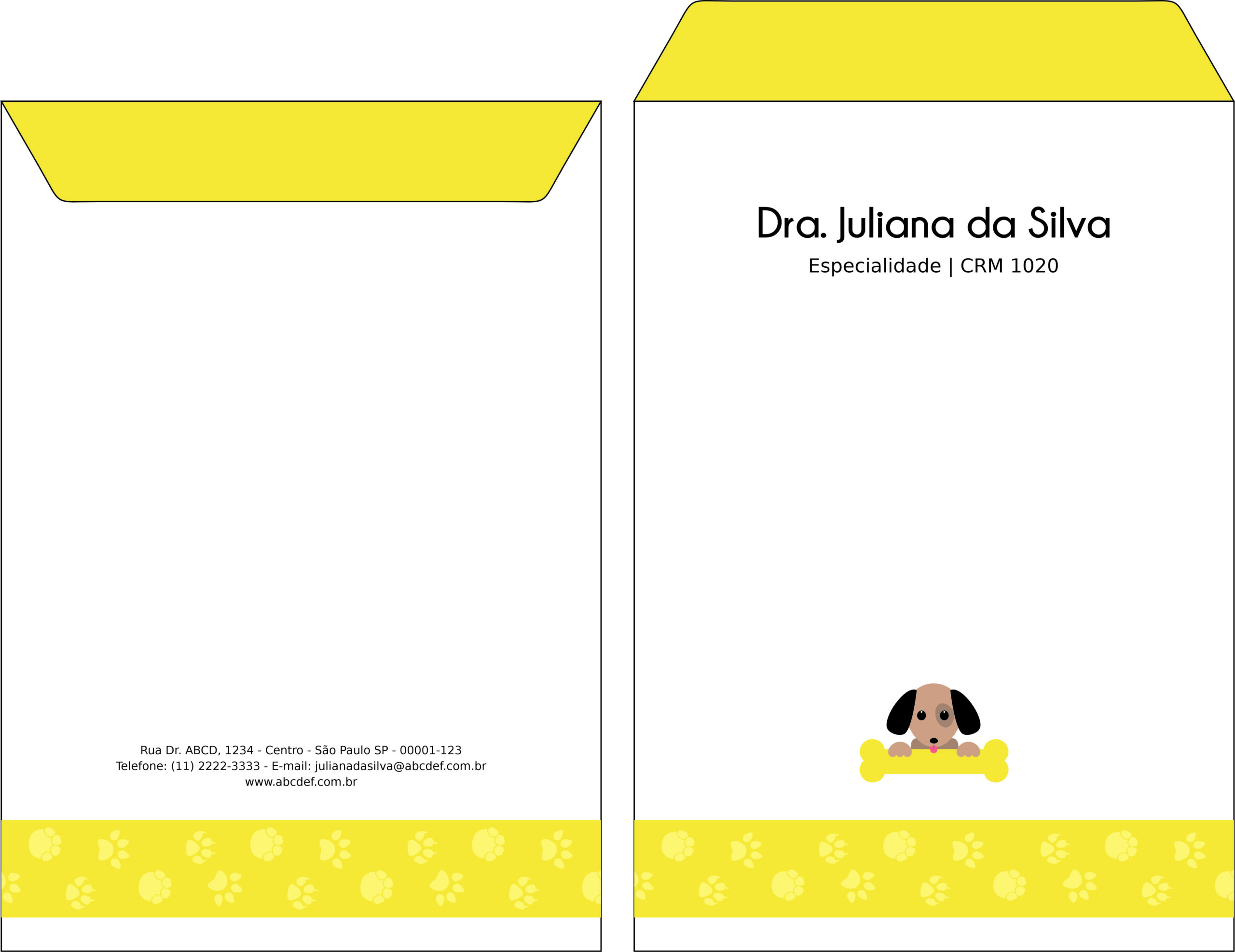Envelope Saco 24x34cm Veterinário Linz