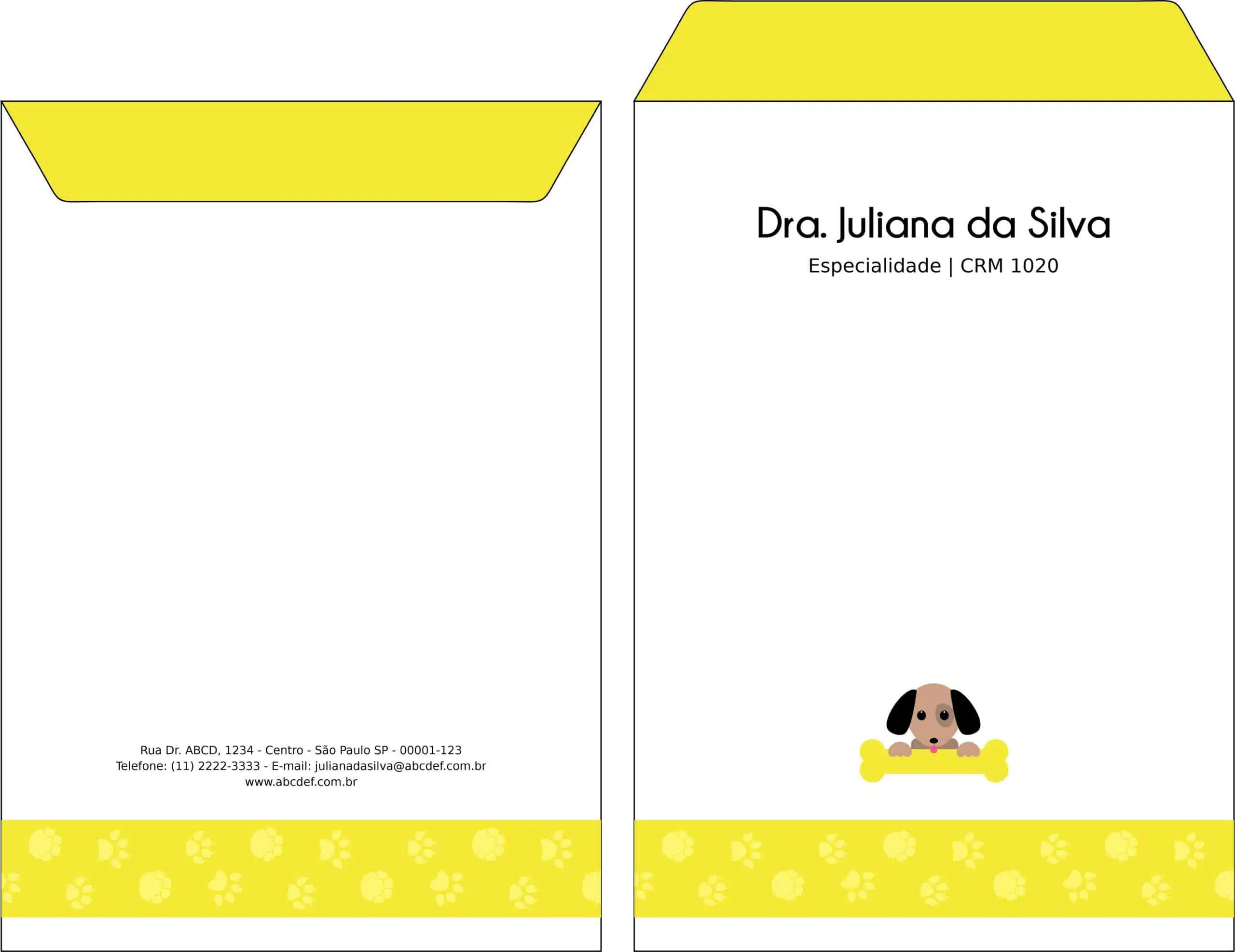 Envelope Saco 24x34cm Veterinário Linz