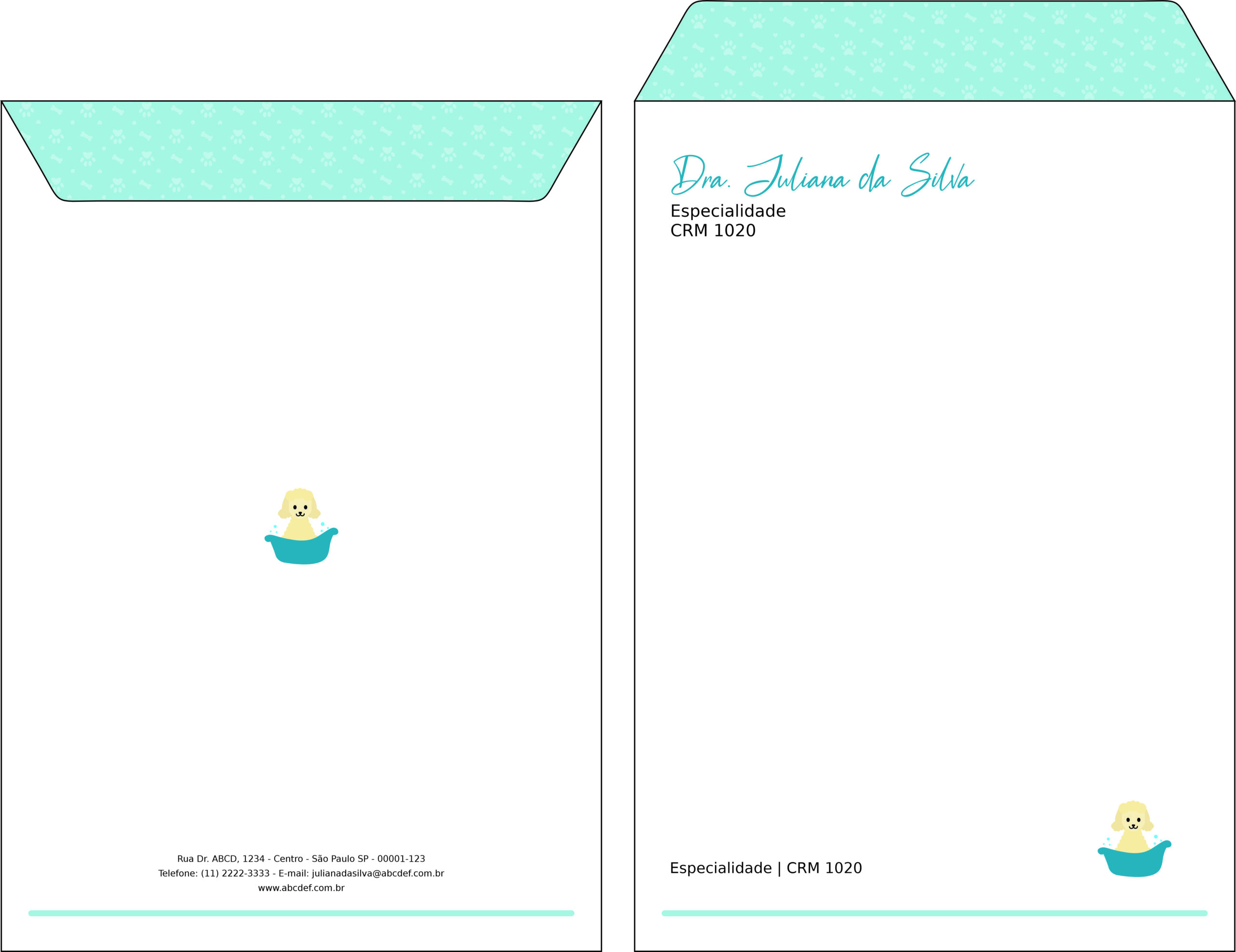 Envelope Saco 24x34cm Veterinário Enns