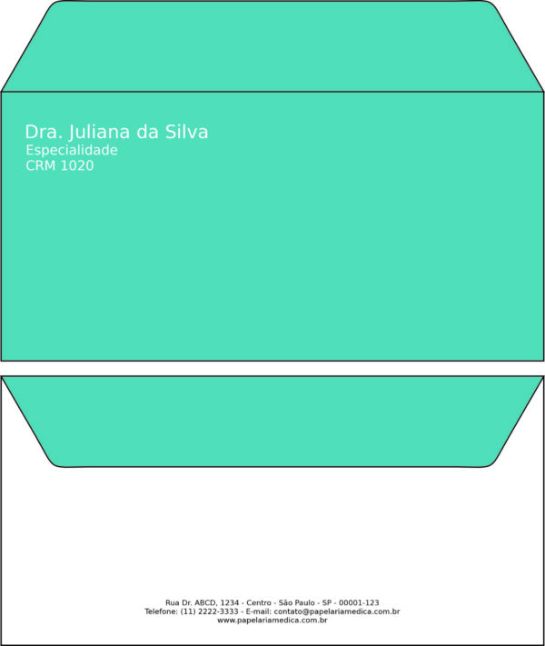 Envelope Ofício (Carta) Clínica Geral Esna Envelope Ofício (Carta) Clínica Geral Esna
