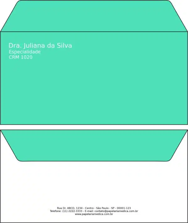 Envelope Ofício (Carta) Clínica Geral Esna Envelope Ofício (Carta) Clínica Geral Esna
