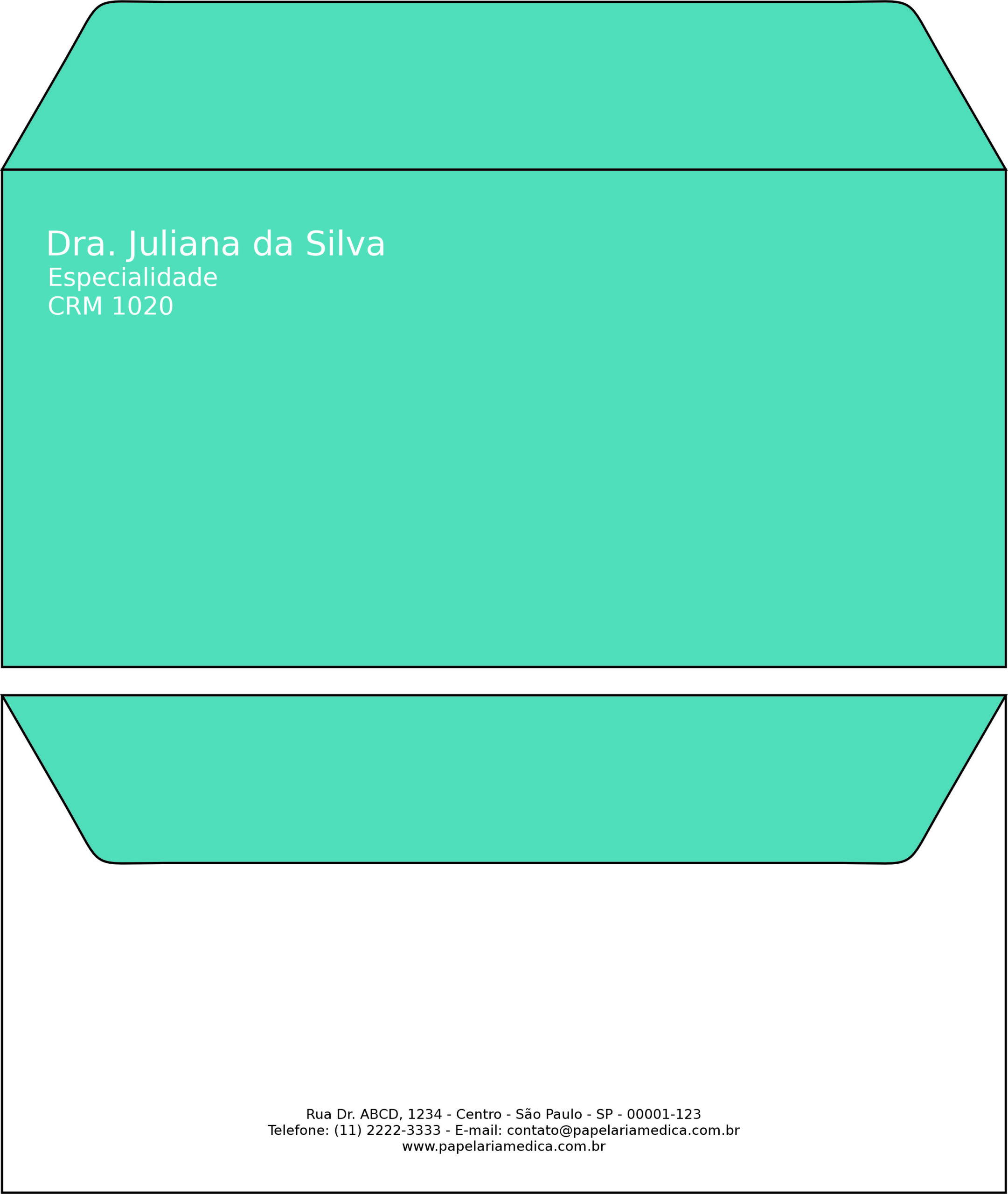 Envelope Ofício (Carta) Clínica Geral Esna