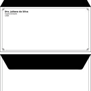 Envelope Ofício (Carta) Clínica Geral Tanta