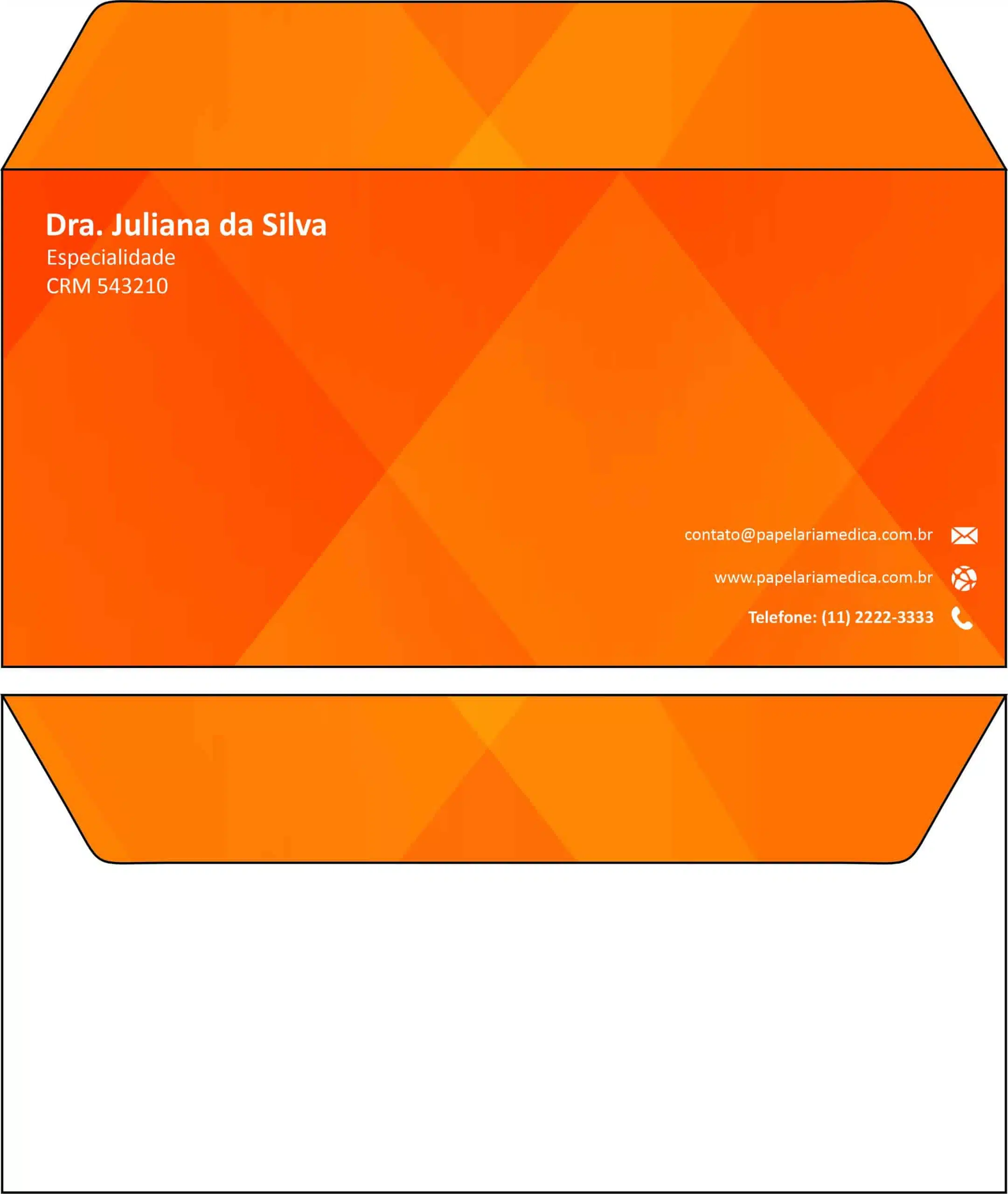 Envelope Ofício (Carta) Clínica Geral Damanhur