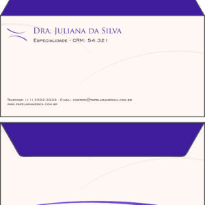 Envelope Ofício (Carta) Clínica Geral Rosetta