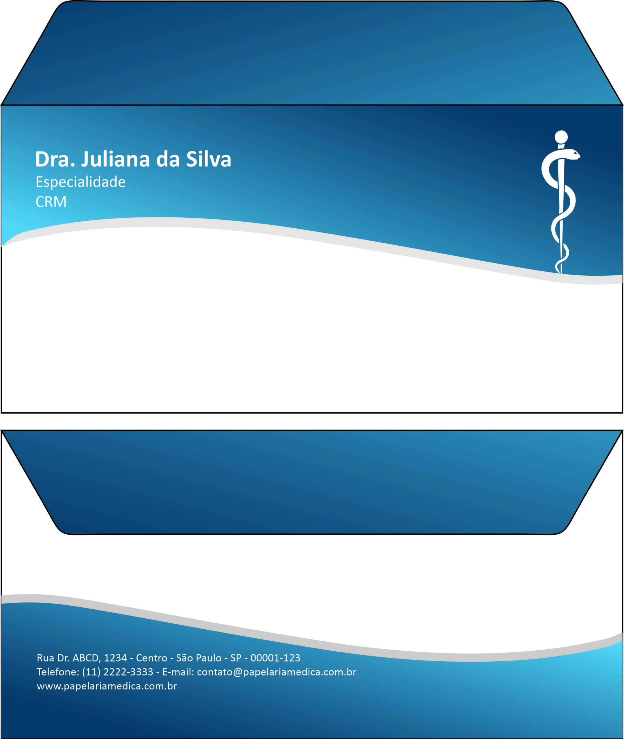 Envelope Ofício (Carta) Clínica Geral Hurghada