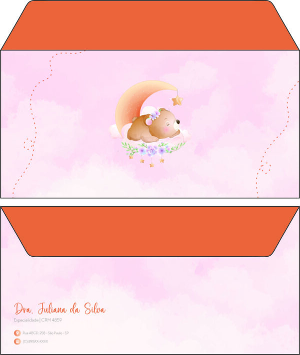 Envelope Ofício (Carta) Pediatra Poznan Envelope Ofício (Carta) Pediatra Poznan