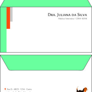 Envelope Ofício (Carta) Veterinária Bludenz