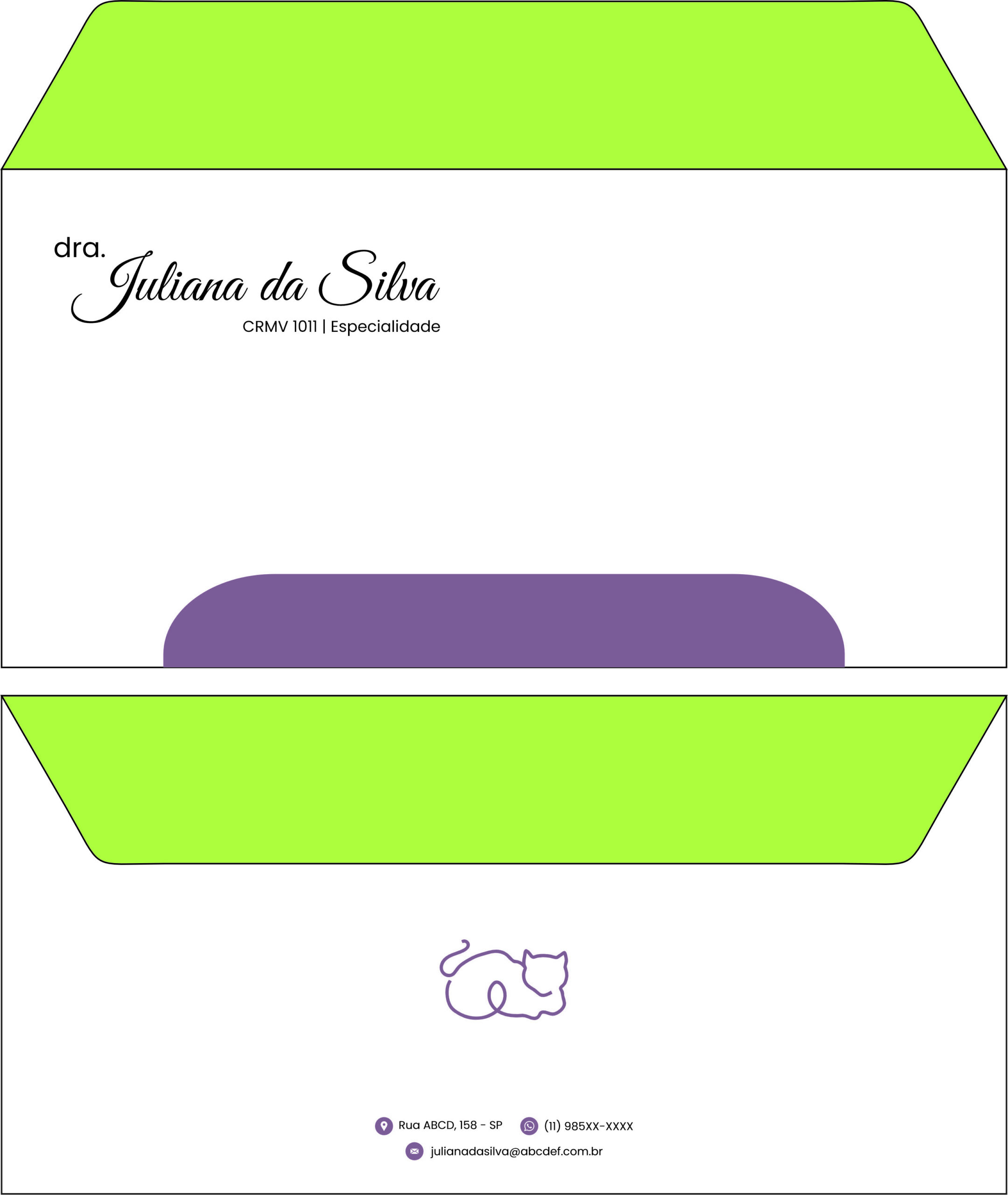 Envelope Ofício (Carta) Veterinário Liezen