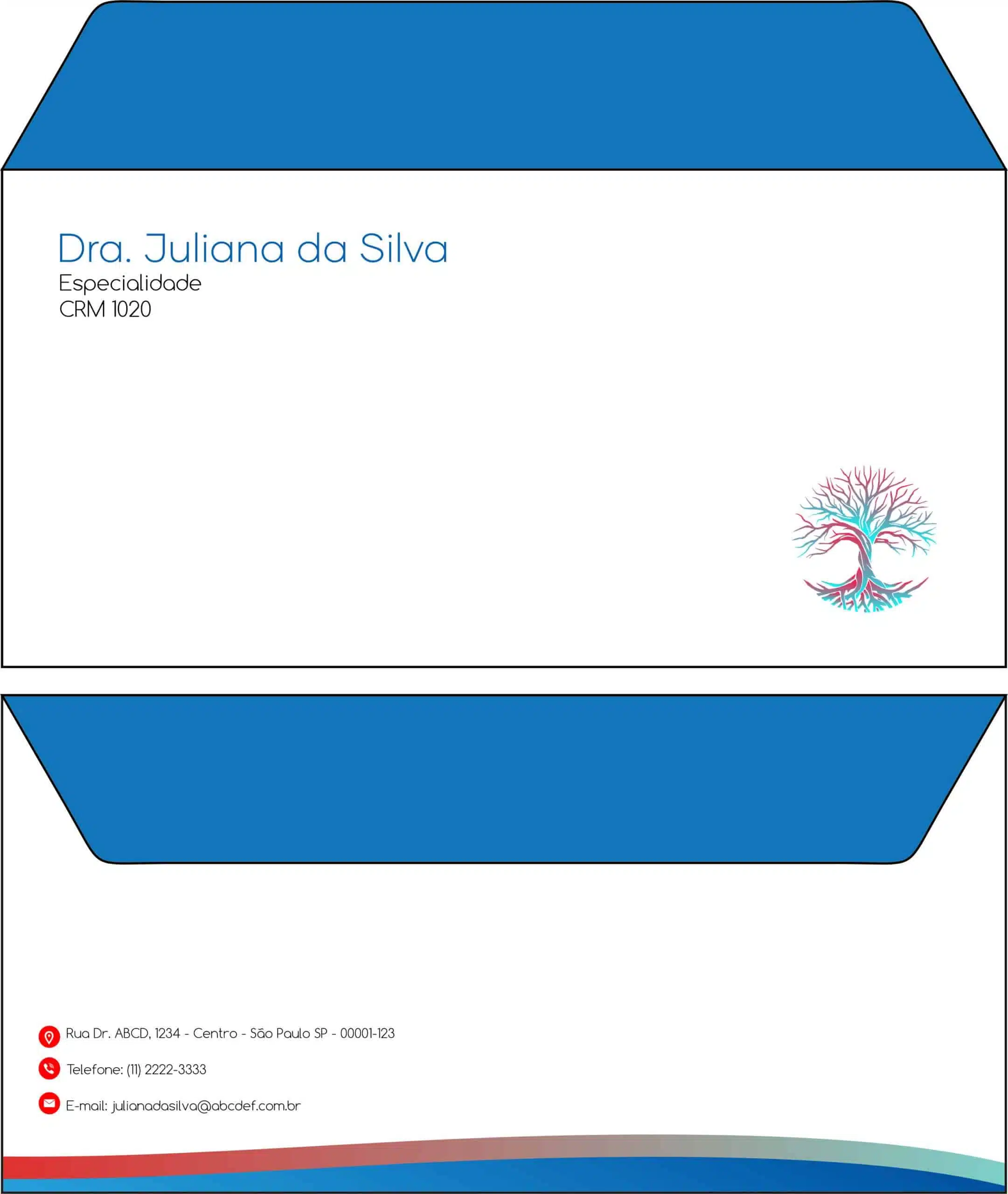 Envelope Ofício (Carta) Angiologia e Vascular Bruges