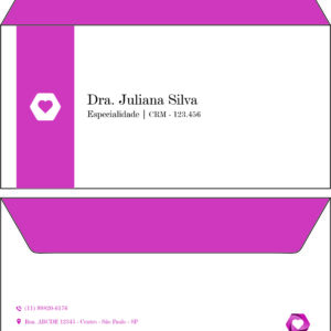 Envelope Ofício (Carta) Cardiologista Breda