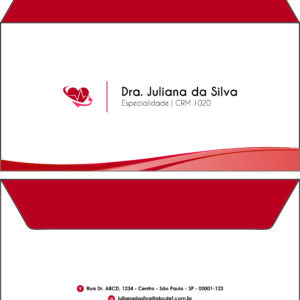 Envelope Ofício (Carta) Cardiologista Gouda