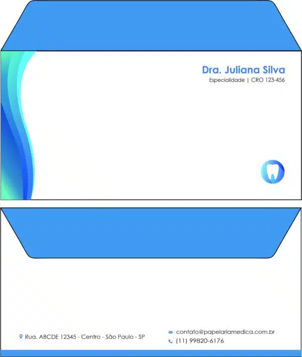 Envelope Ofício (Carta) Odontologia Nantes Envelope Ofício (Carta) Odontologia Nantes